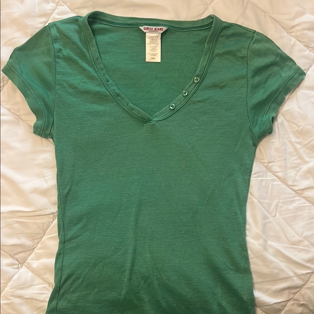 Green GUESS Women's Top